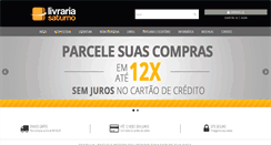 Desktop Screenshot of livrariasaturno.com.br