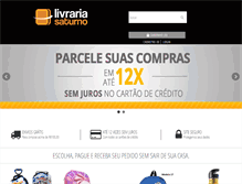 Tablet Screenshot of livrariasaturno.com.br